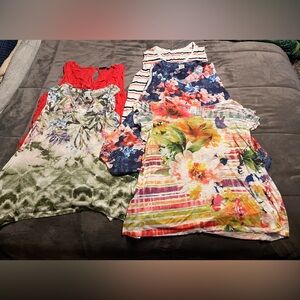 5 ladies tank tops size 3X